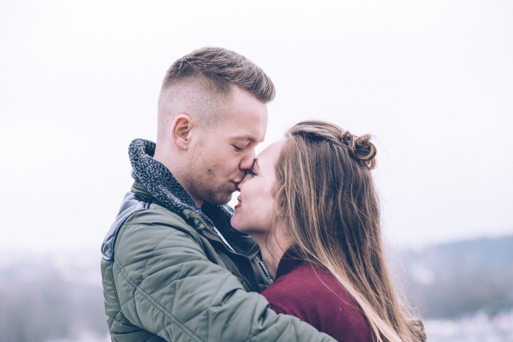 A hugging couple 4 - free stock photo