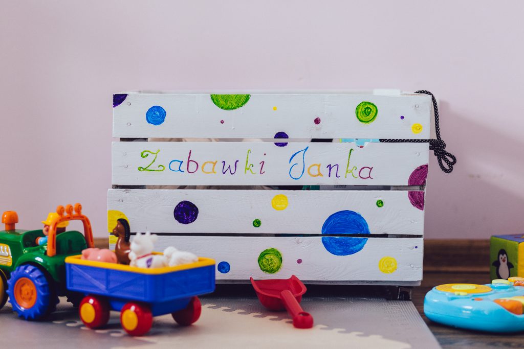 Personalized toy box - free stock photo