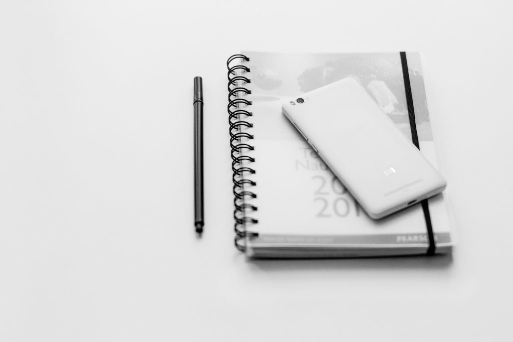 A planner and a phone 2 - free stock photo