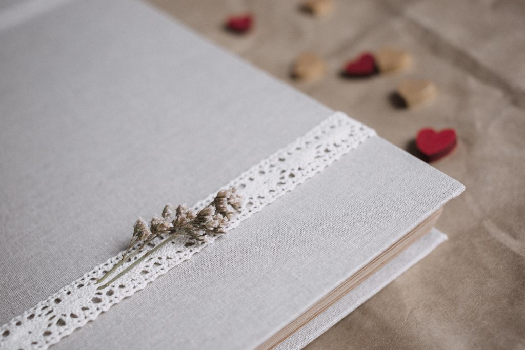 Rustic linen photo album 2 - free stock photo