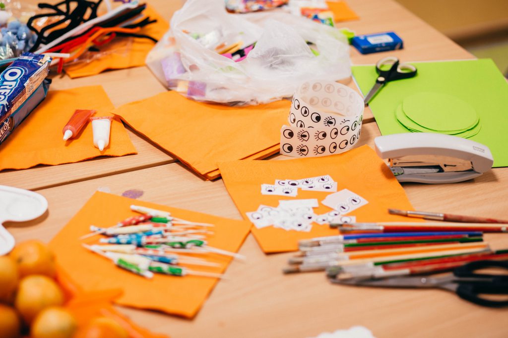 Preschool Halloween table 2 - free stock photo