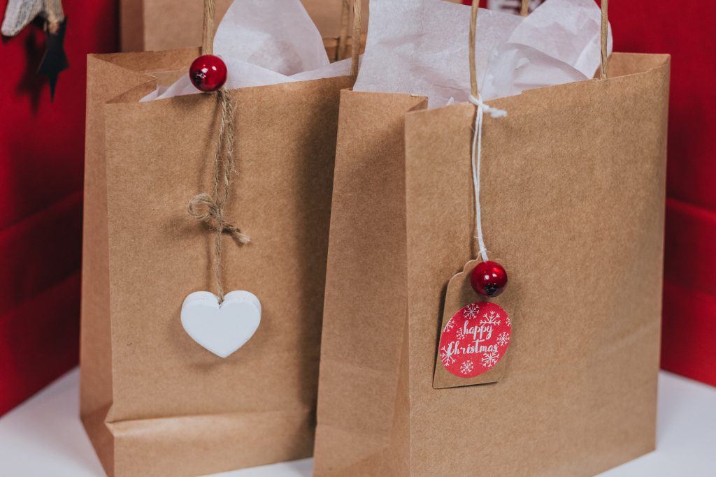 Christmas gifts in bags 2 - free stock photo