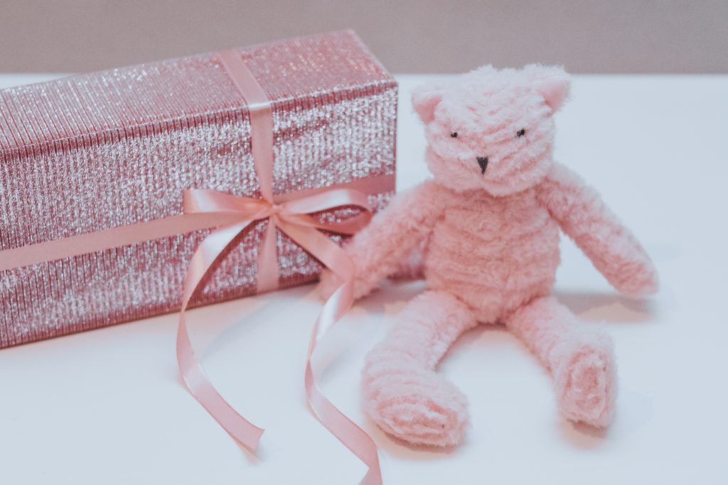 Pink teddy bear - free stock photo