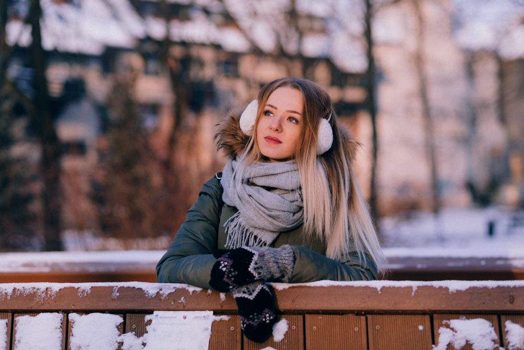 A girl winter portrait 4 - free stock photo