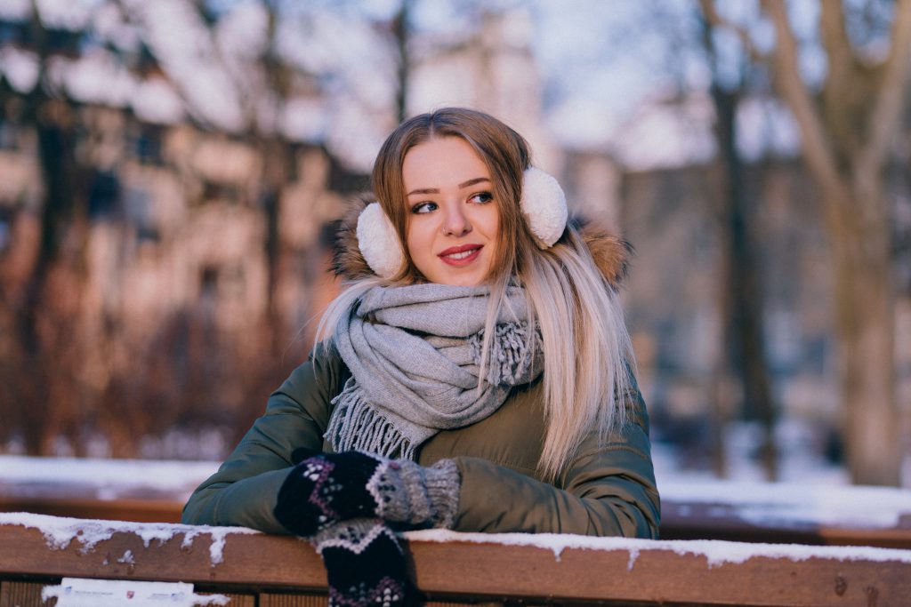 A girl winter portrait 5 - free stock photo