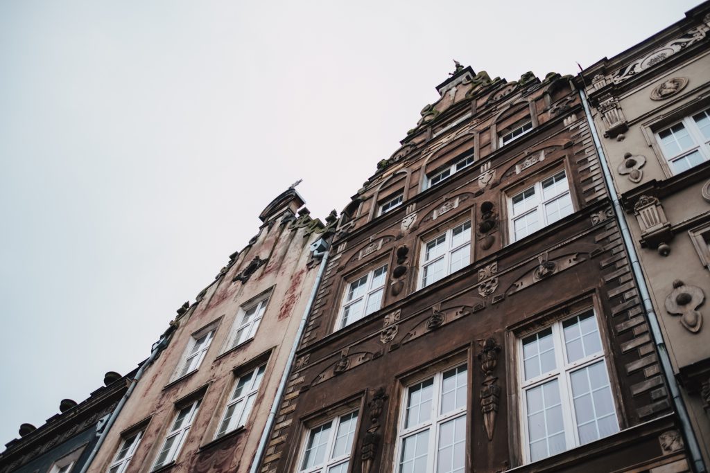 Old town buildings in Gdansk - free stock photo