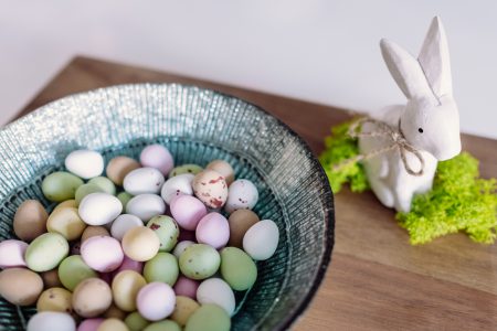 Easter bunny and chocolate eggs 2 - free stock photo
