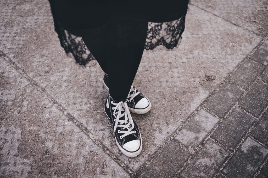 Female Converse trainers - free stock photo