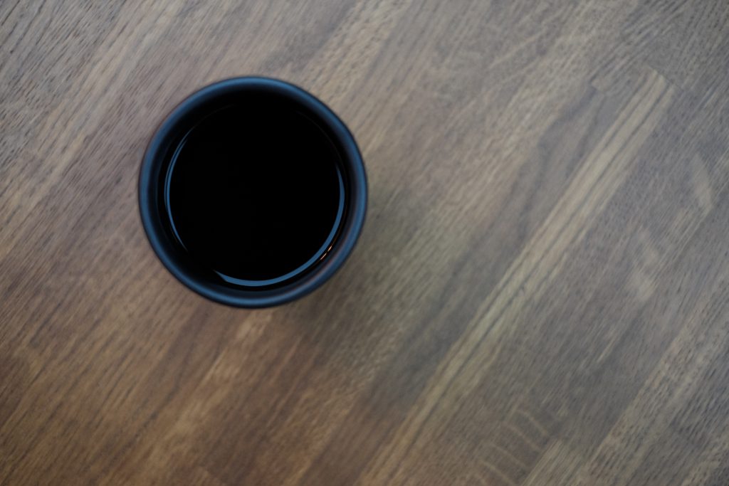 Mug of coffee on a wooden table 2 - free stock photo