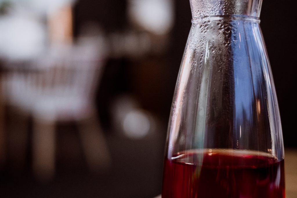 Fruit tea in a glass tea pot 2 - free stock photo