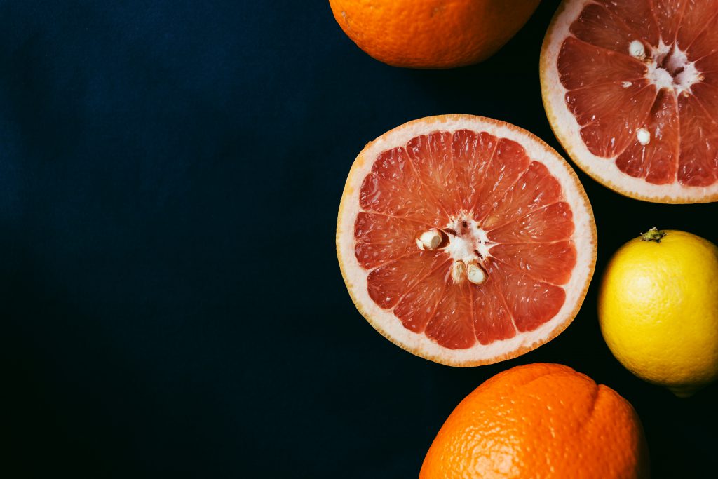 Grapefruits cut in half 2 - free stock photo