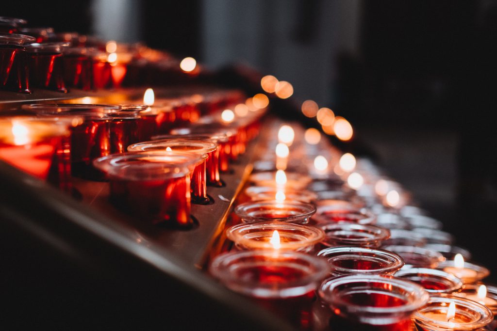 Votive candles 5 - free stock photo