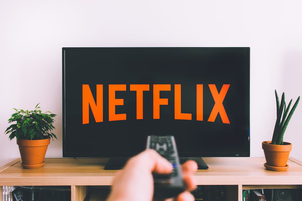 Watching Netflix on TV 2 - free stock photo