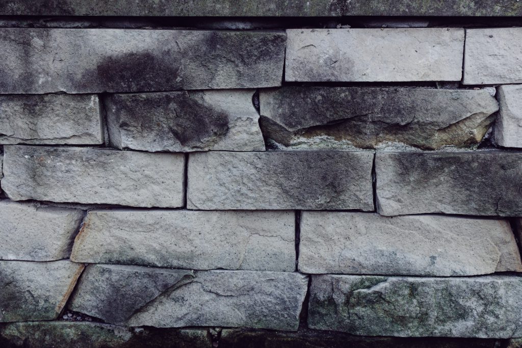 Gray stone wall - free stock photo