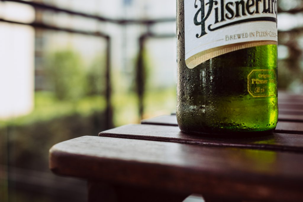 A bottle of cold beer - free stock photo