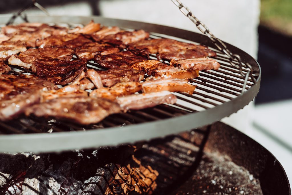 Pork and bacon on the grill 3 - free stock photo