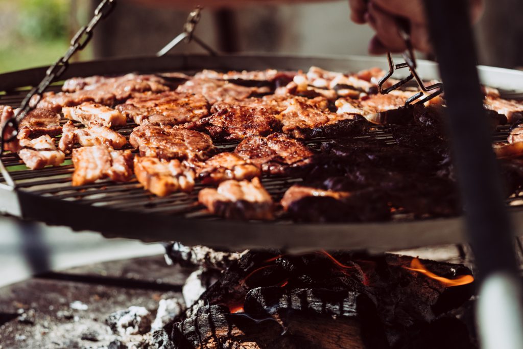 Pork and bacon on the grill 4 - free stock photo