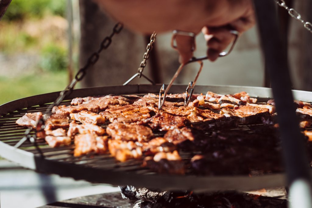 Pork and bacon on the grill 5 - free stock photo