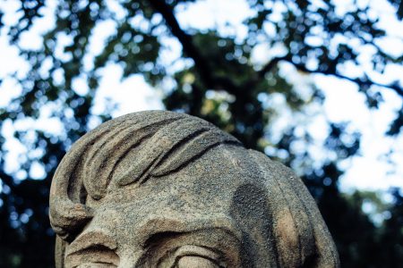 Bust monument closeup - free stock photo
