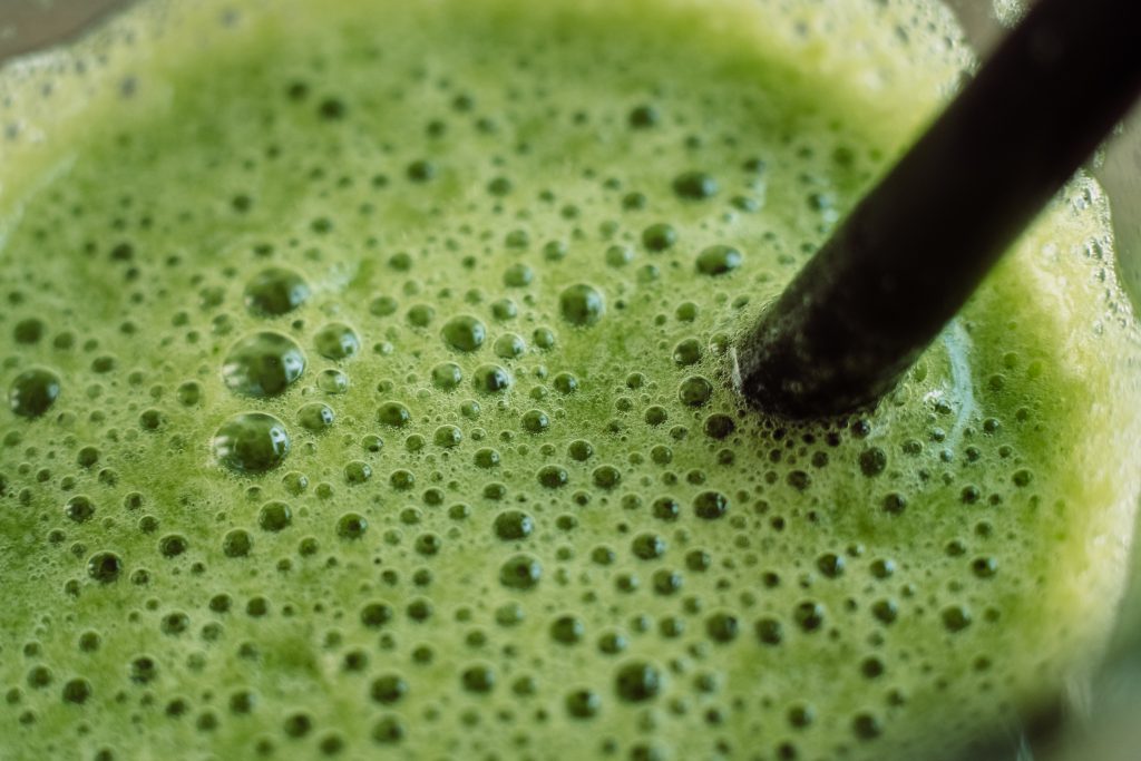 Green cocktail closeup - free stock photo