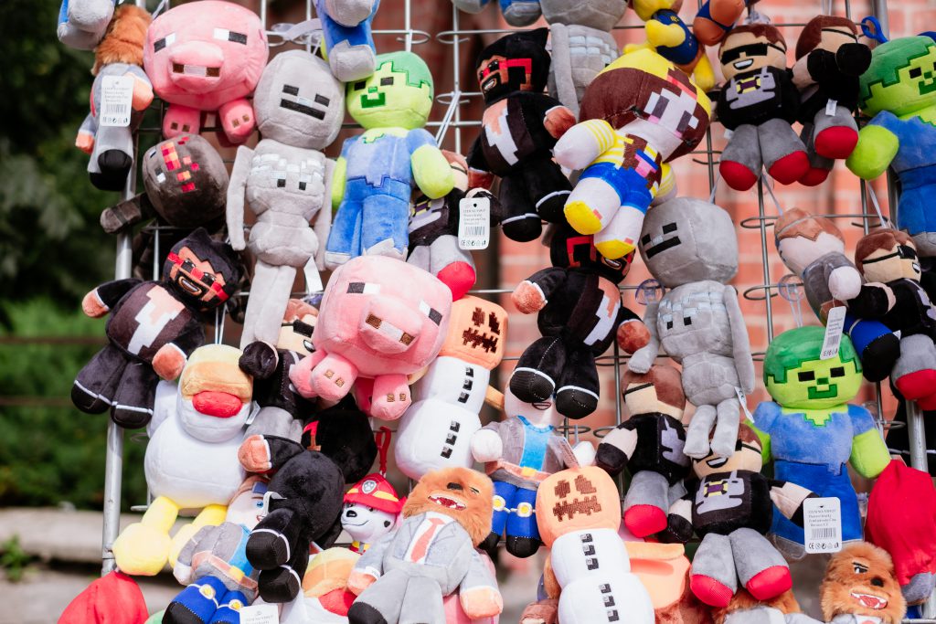 Pixel plush toys - free stock photo