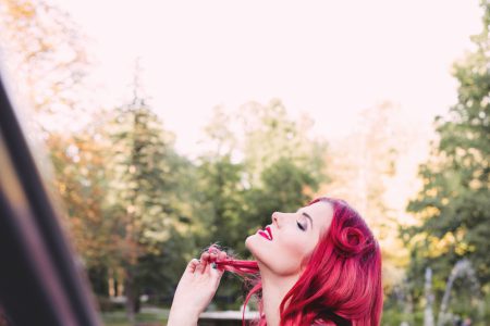 Retro style shoot in the park 3 - free stock photo