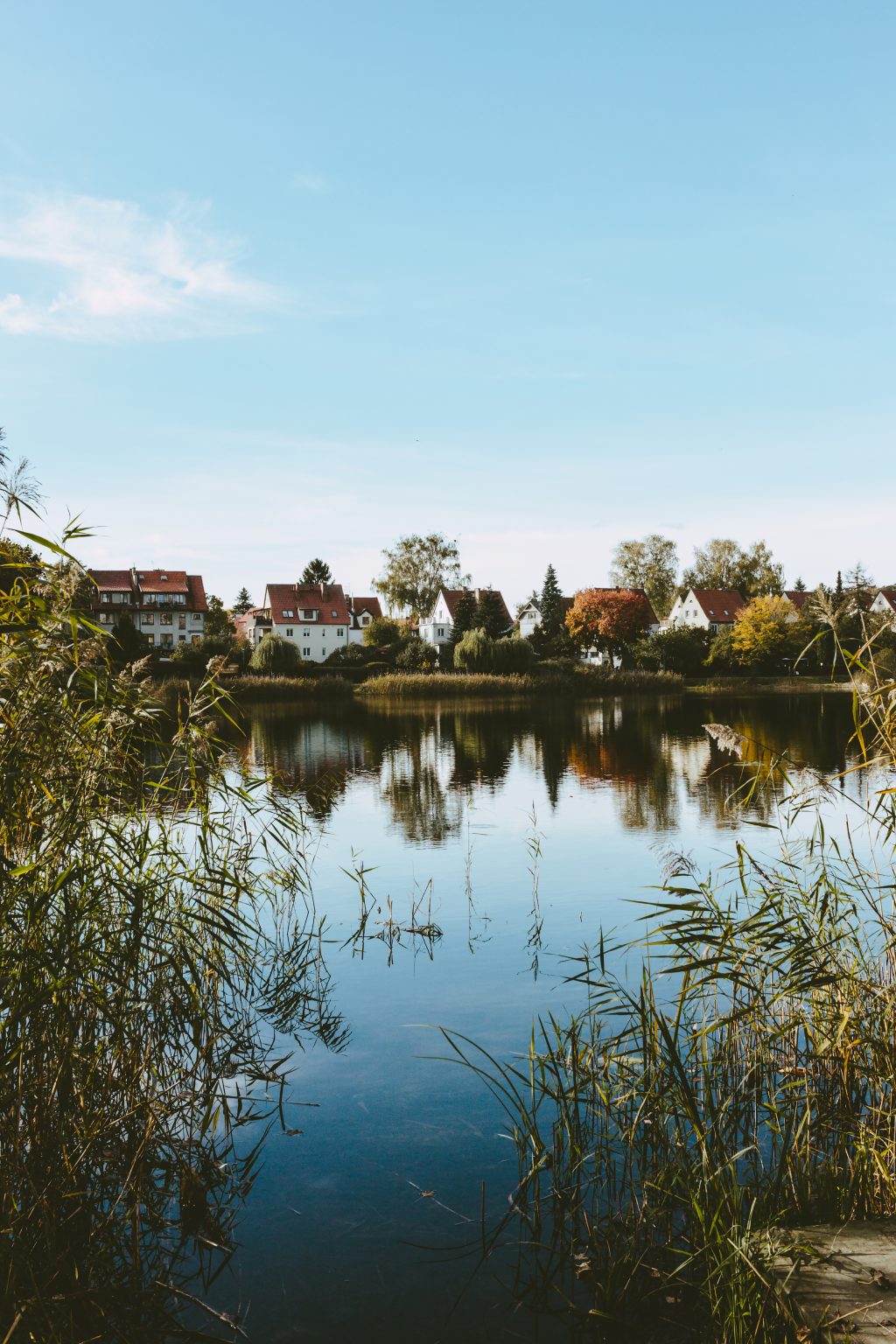 Apartment complex by the lake 3 - free stock photo