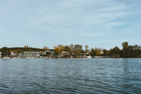 Sailing center by the lake - free stock photo