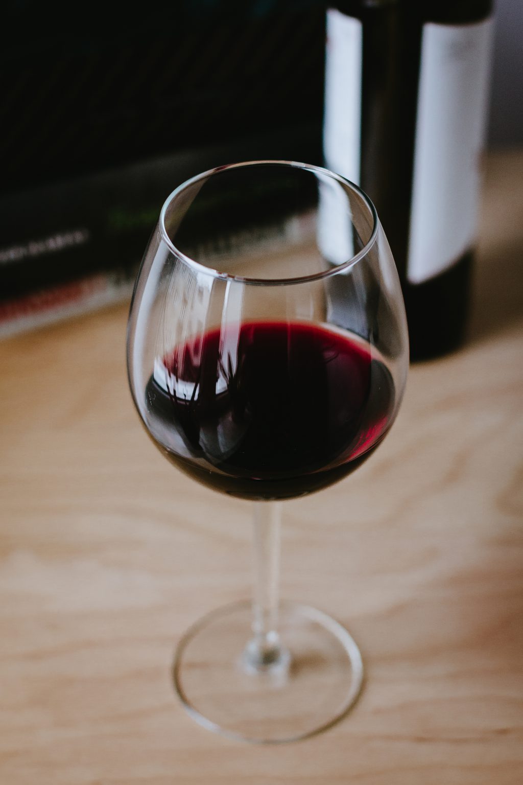 Glass of red wine - free stock photo