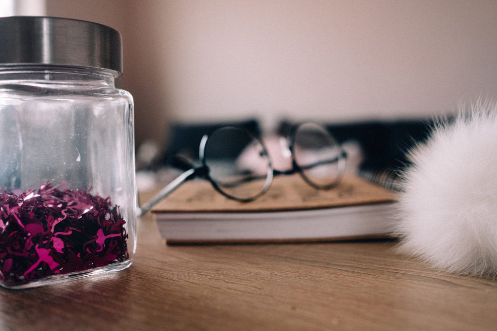 Flamingo confetti in a jar 3 - free stock photo