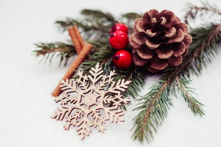 Christmas spruce decoration 2 - free stock photo