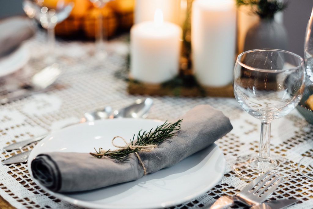 Festive table setup 2 - free stock photo