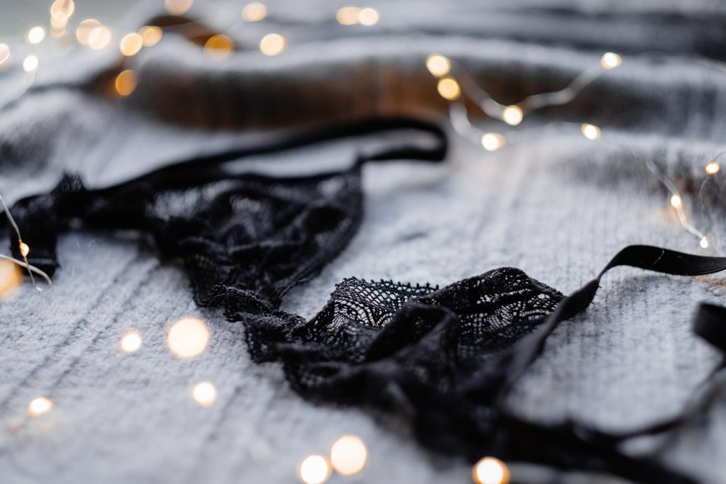 Black lace lingerie - free stock photo