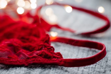 Red lace lingerie - free stock photo