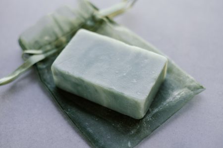 Mint handmade soap bar - free stock photo