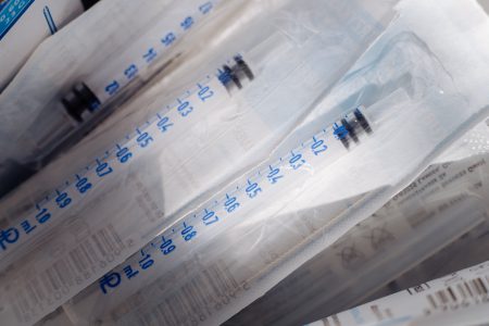 Disposable sterile insulin syringes - free stock photo