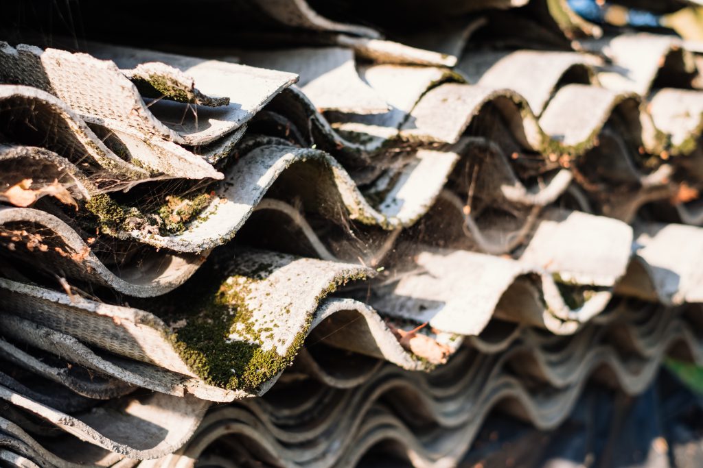 Old fibre cement sheets 2 - free stock photo