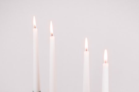 Christmas spruce decoration with candles 4 - free stock photo