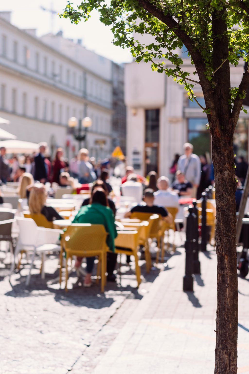 People dining at a restaurant outdoor seating - free stock photo