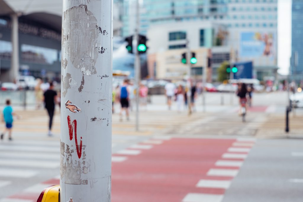 Cyclists and pedestrians crossing the road 2 - free stock photo