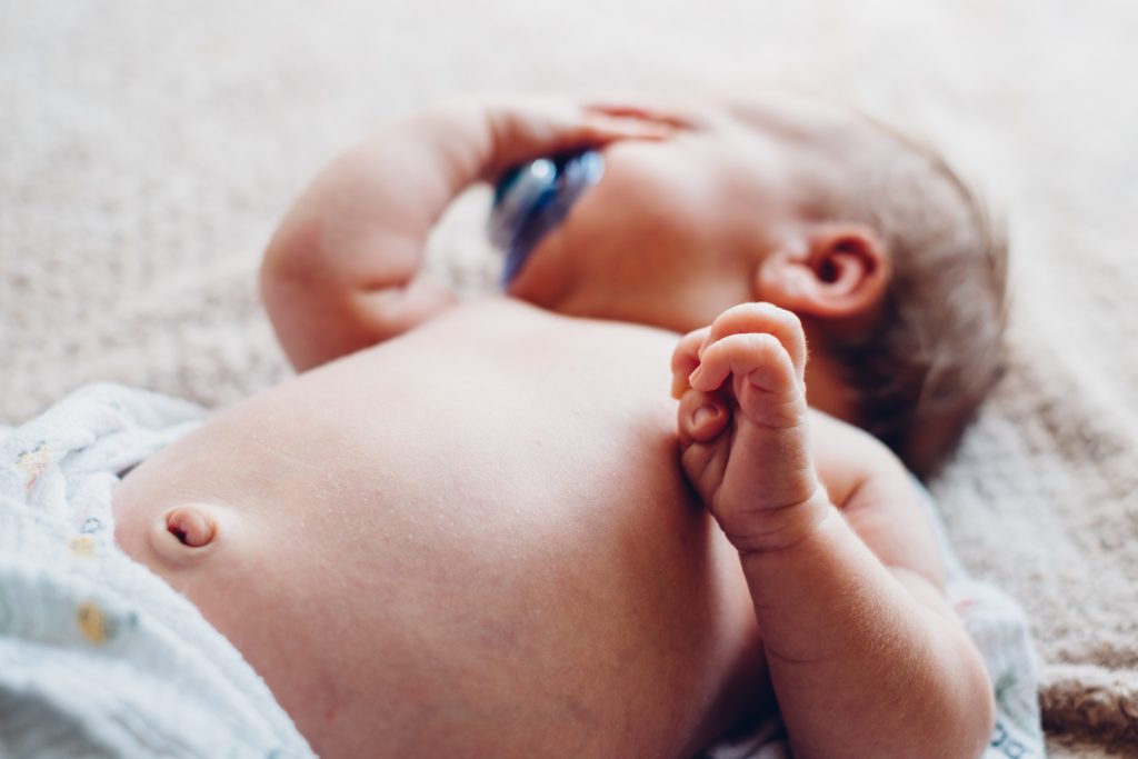 Newborn baby’s belly button 2 - free stock photo