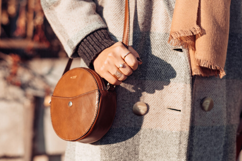 Female wearing a coat on a sunny autumn afternoon closeup 5 - free stock photo