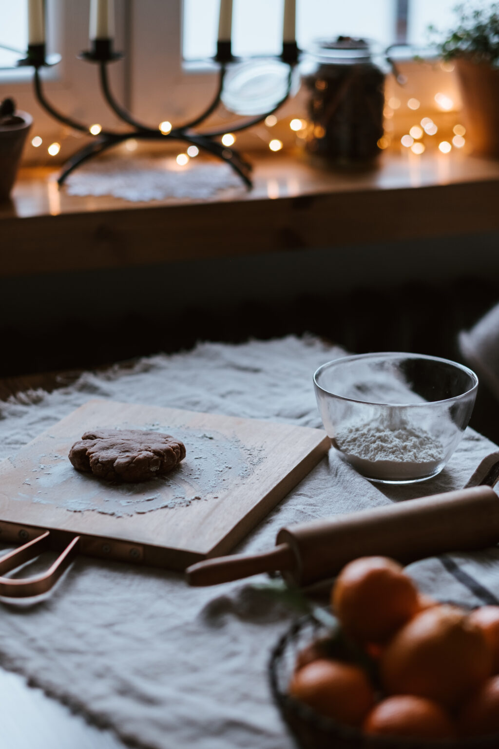 Gingerbread dough on a wooden cutting board 3 - free stock photo