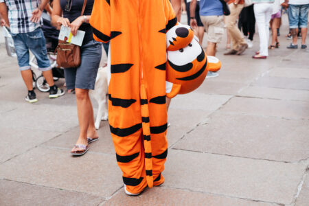 Person in a Disney Winnie the Pooh Tiger costume - free stock photo
