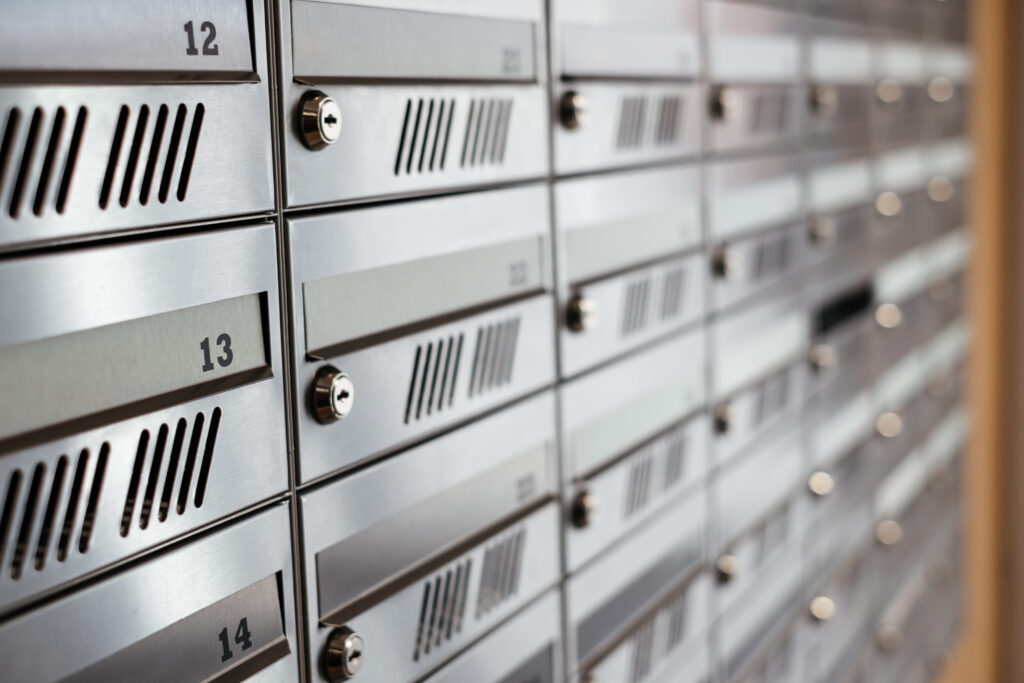 Residential building multiple mailbox unit - free stock photo