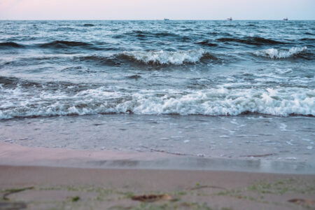 Sunset at seashore 4 - free stock photo