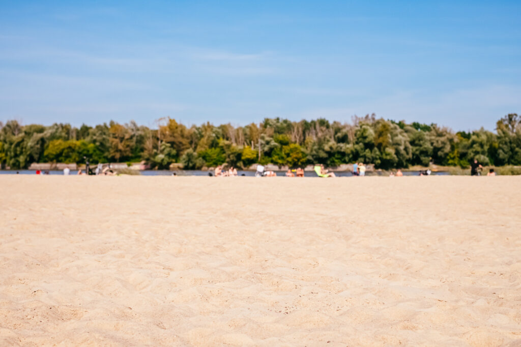 Sandy beach at the river 5 - free stock photo